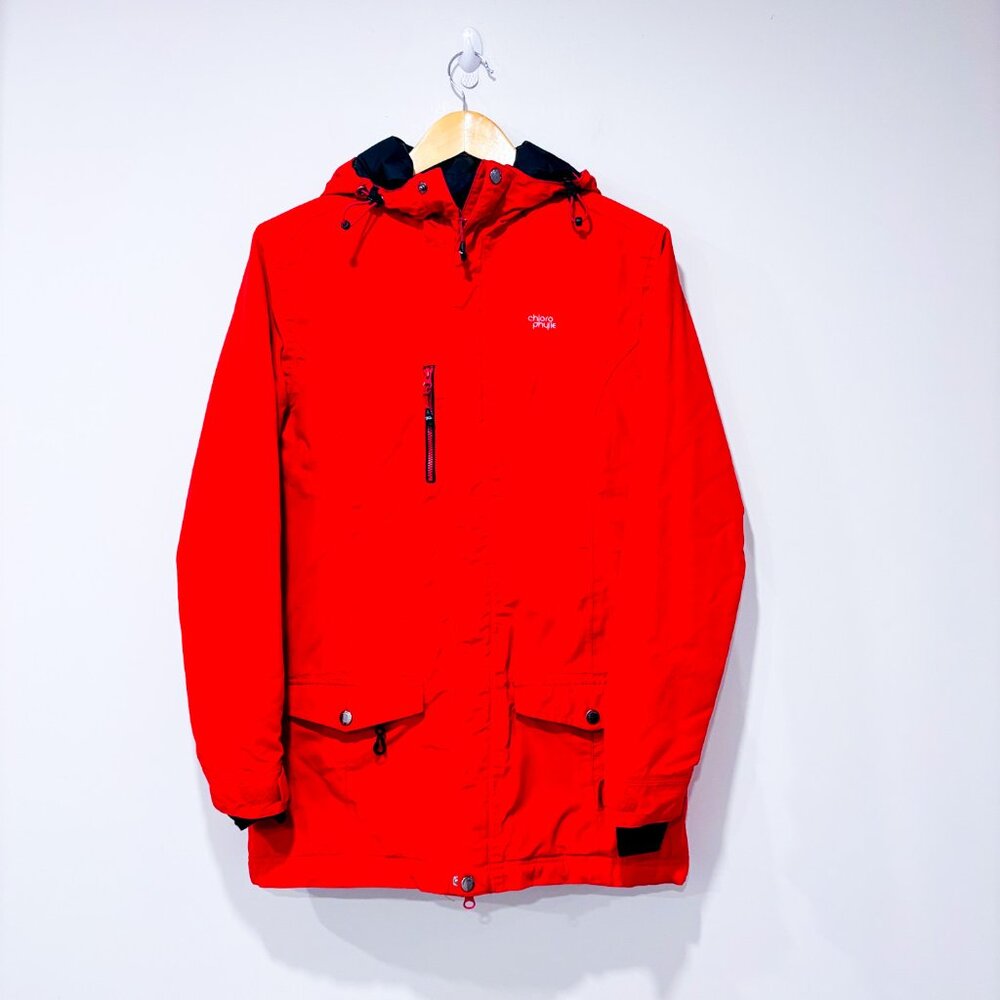 CHLOROPHYLLE Red Winter Hooded Jacket Waterproof Insulated |‎ Small *